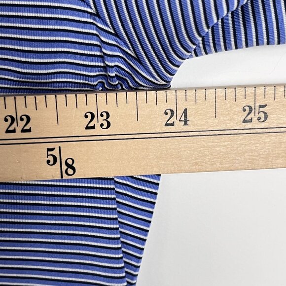 Ralph Lauren RLX Mens Blue Striped Wicking Golf Polo Sz XL - Picture 5 of 7